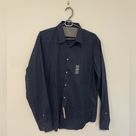 Men’s Calvin Klein Navy Blue Shirt - Picture 1 of 1